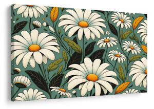 Quadro su tela – Margherite in fiore
