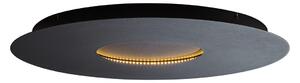 Plafoniera moderna nera 60cm con LED dimmerabile a 3 livelli - Morning