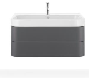 Duravit lavabo pour meuble Happy D.2 100cm avec trop-plein, avec plage pour robinetterie, 1 trou pour robinetterie, 2318100000, 2318100000