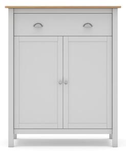 Cassettiera alta in pino bianco/naturale 90x110 cm Misti - Marckeric