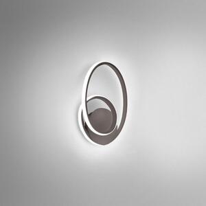 Gea Luce Diva a applique da parete titanio