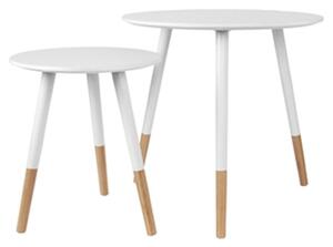 Set tavolini graceful bianco