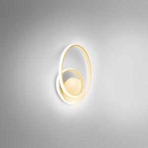 Gea Luce Diva a applique led oro spazzolato