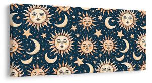 Quadro su tela – Sole e luna