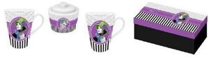 Set 2 mugs + zuccheriera purple baci milano