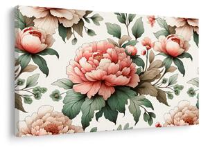 Quadro su tela – Fiori romantici di peonia