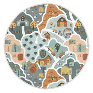 Tappeto da gioco per bambini lavabile ø120 cm Farmer's Life – Mila Home