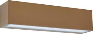 Lucande LED lampada da parete per esterni Lengo, 25 cm, marrone, piuma, 3000K