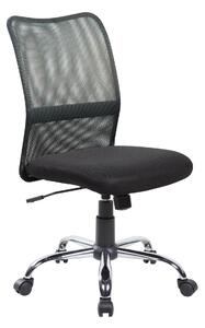 Sedia operativa senza braccioli, Denver 46x57xh 89-98 max cm Peso 10 kg , per casa ed ufficio nero