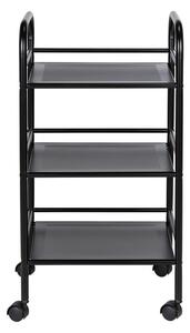 Scaffale mobile in metallo nero 41x75 cm - Wenko