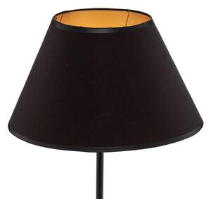 Luminex Lampada da tavolo Table, paralume cono nero-oro