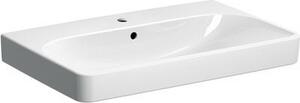 Geberit Smyle Square lavabo 500249, 75x48cm, avec trou pour robinetterie, avec trop-plein, 500.249.01.8, 500.249.01.8
