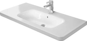 Duravit lavabo pour meubles DuraStyle 100cm avec trop-plein, avec plage pour robinetterie, 1 trou pour robinetterie, 2320100000, 2320100000