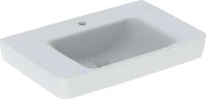 Geberit Renova Plan, lavabo avec tablette, 75x48 cm, 1 trou pour robinet, sans trop-plein, 501695, 501.695.00.1, 501.695.00.1
