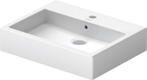 Duravit bassin supérieur Vero 60cm, avec trop-plein, avec banc de robinetterie, 1 trou pour robinetterie, 0452600000, 0452600000