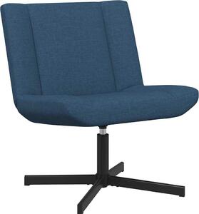 VidaXL Sedia girevole blu 63 x 75 x 76 cm tessuto