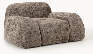 Poltrona lounge in teddy-bouclé Wolke