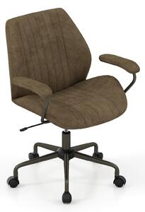 Sedia da ufficio - Sedia ergonomica per ufficio - Sedia girevole - Sedia per computer - Sedia con braccioli - Verde oliva