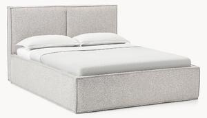 Letto imbottito in bouclé con contenitore Dream