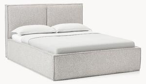 Letto imbottito in bouclé con contenitore Dream