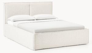 Letto imbottito in bouclé con contenitore Dream