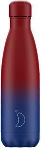 Bottiglia 500 ml - Gradient - Matte Red/Blue Chilly's Bottles