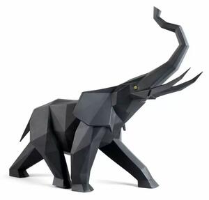 Statua Elefante nero Lladrò