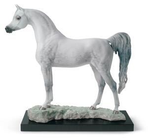 Statua cavallo pura razza araba Lladrò