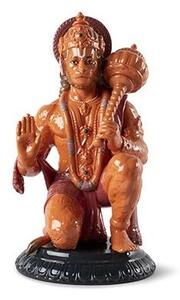 Statua arancione Hanuman Lladrò