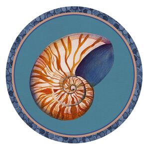 Tovaglietta rigida turchese Ø39 - Nautilus