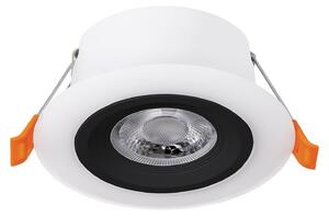 Faretto Ad Incasso Contemporaneo Calonge Policarbonato Nero Led Integrato 4,8W