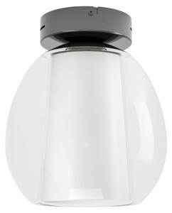 Lampada a soffitto Menorca, colore grigio, con telecomando