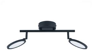 Faretto LED Lindby Manel, nero, ferro, lunghezza 35 cm, 2 colori