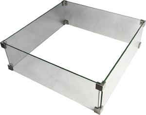 Cornice in vetro di protezione per il fuoco a gas Gardenforma, adatta per Carpertee