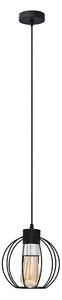 Lampadario a sospensione con filo STARLIGHT 1xE27/15W/230V nero/argento