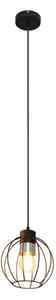 Lampadario a sospensione con filo STARLIGHT 1xE27/15W/230V nero/argento