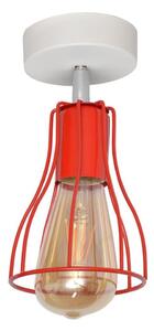 Lampadario fisso TUBE II 1xE27/15W/230V rosso