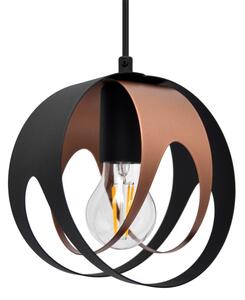 Lampadario a sospensione con filo MOONLIGHT 3xE27/15W/230V nero/rame