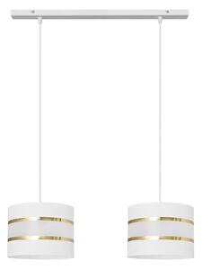 Lampadario a sospensione con filo HELEN 2xE27/15W/230V bianco/oro