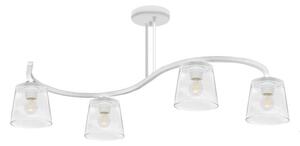 Lampadario a plafone LUCEA 4xE27/15W/230V bianco