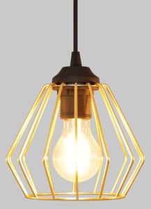 Lampadario a sospensione con filo AGAT 2xE27/15W/230V oro/nero