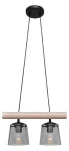 Lampadario a sospensione con filo WOODSTOCK 2xE27/15W/230V