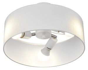 Lampadario a sospensione con supporto rigido ALBA 3xE27/15W/230V bianco