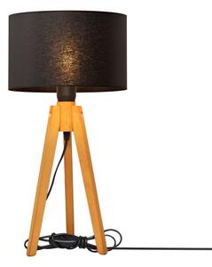 Lampada da tavolo ALBA 1xE27/15W/230V nero/quercia