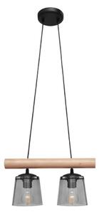 Lampadario a sospensione con filo WOODSTOCK 2xE27/15W/230V