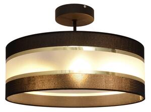 Lampadario a sospensione con supporto rigido HELEN 3xE27/15W/230V nero/oro