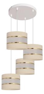 Lampadario su filo HELEN 4xE27/15W/230V crema