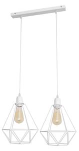 Lampadario KARO 2xE27/15W/230V bianco
