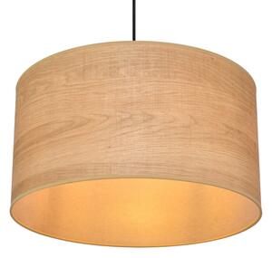 Lampadario a sospensione con filo ALBA 1xE27/15W/230V diametro 45 cm marrone/nero