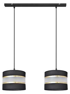 Lampadario a sospensione con filo HELEN 2xE27/15W/230V nero/oro